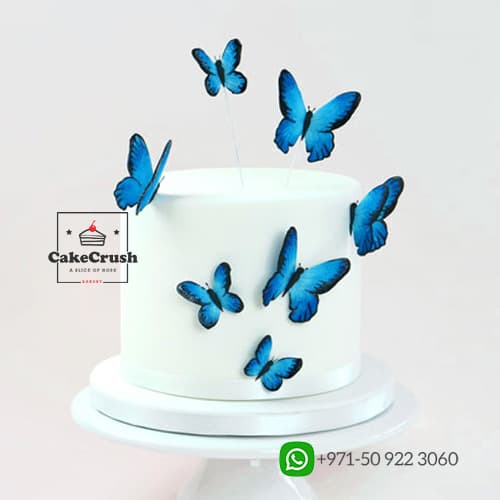 Butterfly White Cake