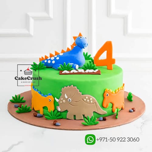 Dinosaur Theme Cake