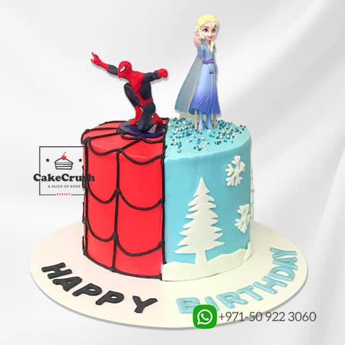 Frozen Web Adventure Cake