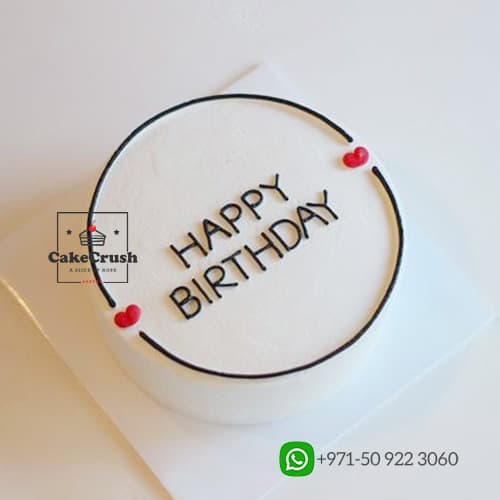 Birthday White Cream Cake