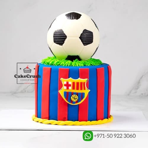 Barcelona Fan Spirit Cake