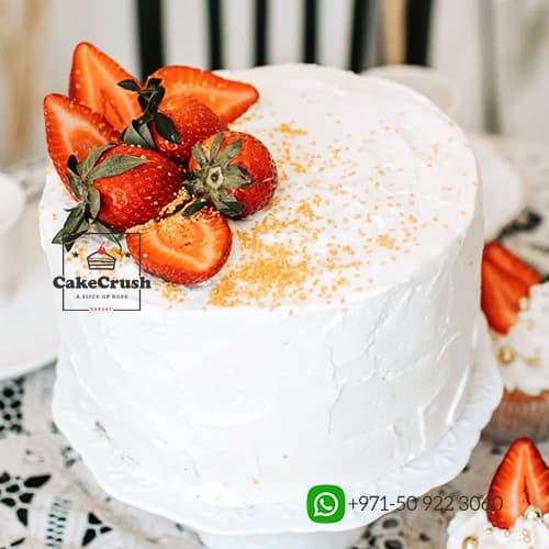 Fresh Strawberry Cream Cake