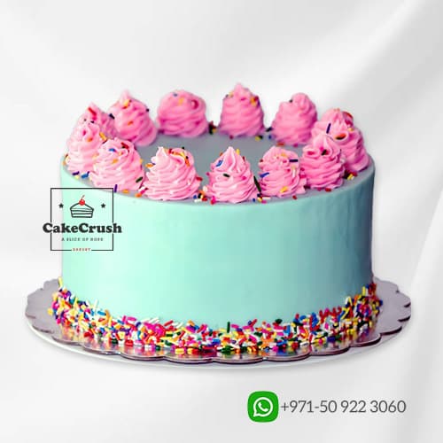 Rainbow Sprinkle Pastel Cake