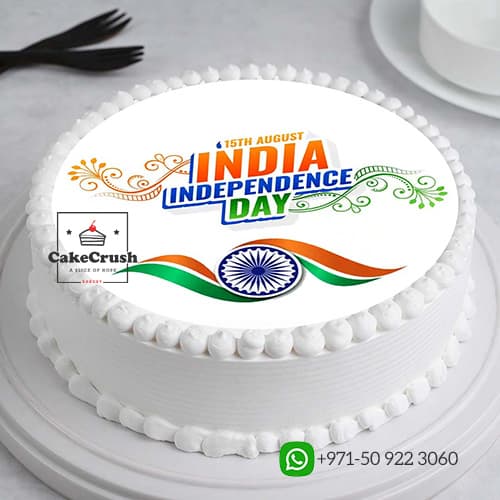 India Independence Day Printed Cake