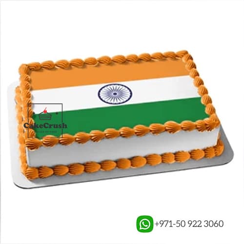 INDIA Flag Cake