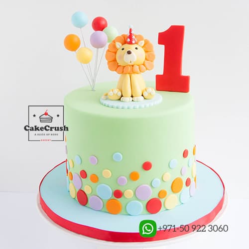 Lion Theme Cake