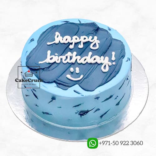 Blue Light Blue Pastel Cake in dubai