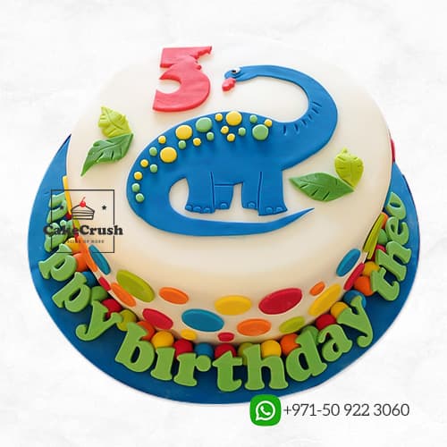 Dino Birthday Cake