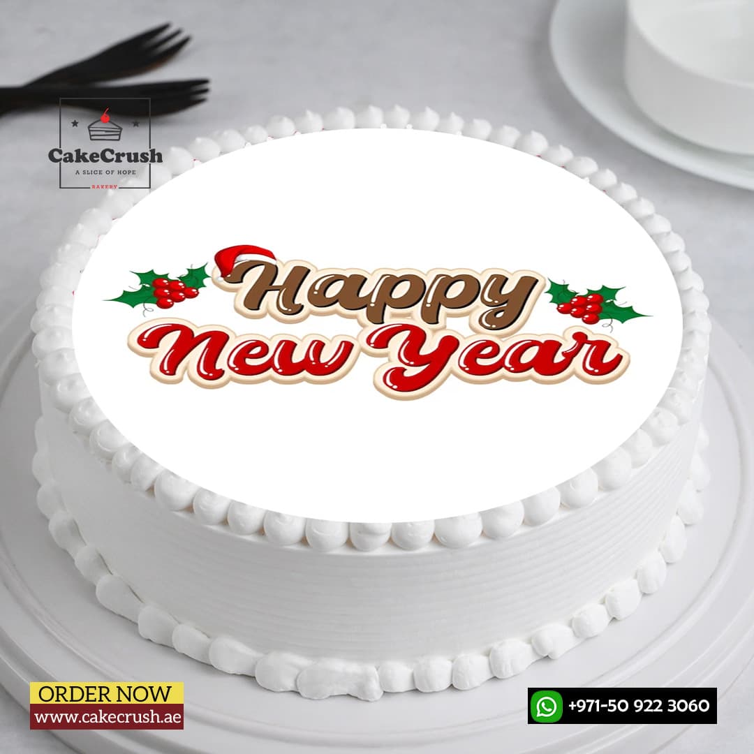 New Year Photo Cake in dubai