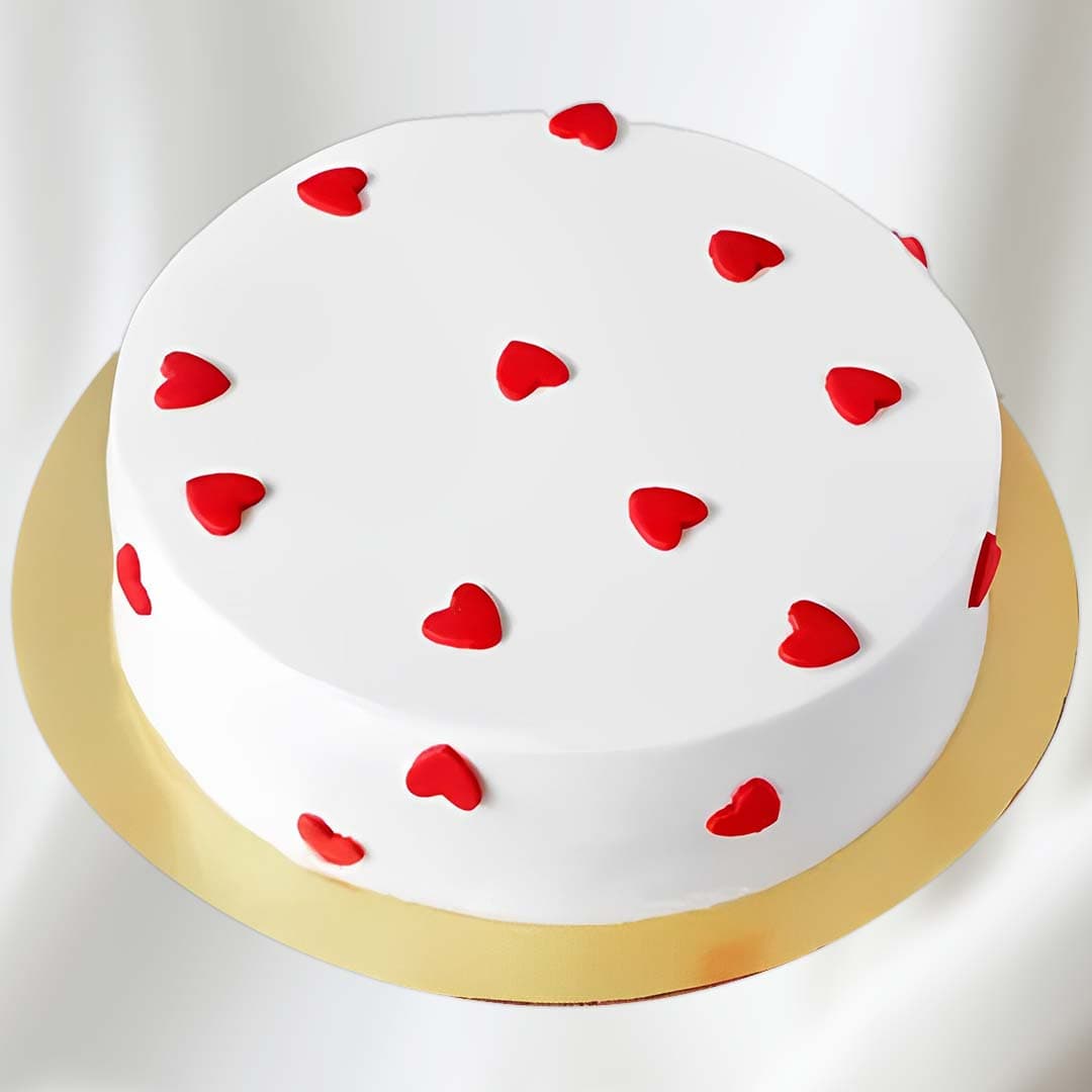 Mini Red Heart Cake in dubai