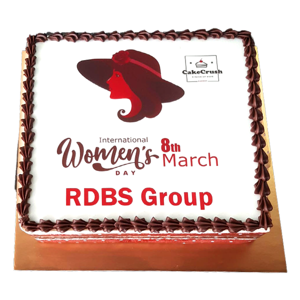 Women Day photo cake