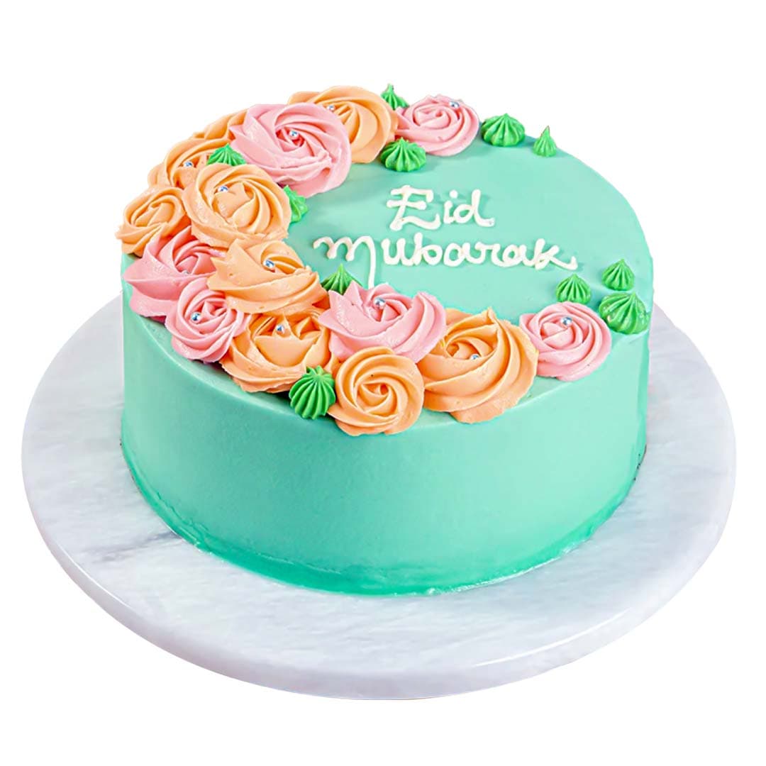 Eid Mubarak Rose Cake in dubai