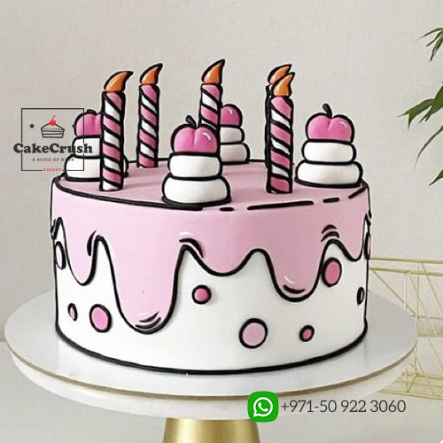 3D Comic Blast Cake