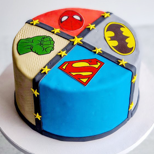Super Heroes Avengers Cake in dubai