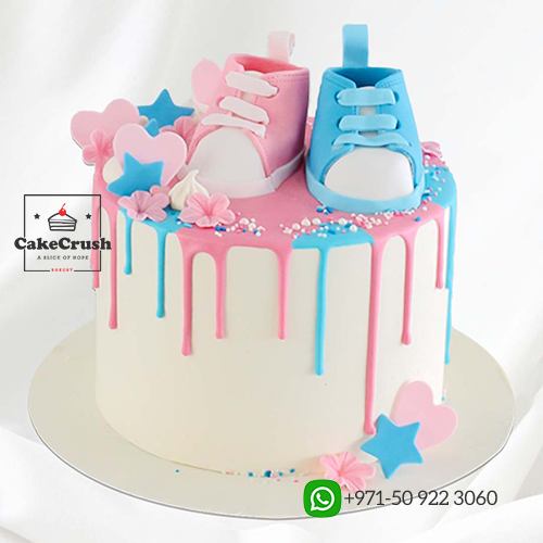 Gender Reveal Surprise Cake in dubai