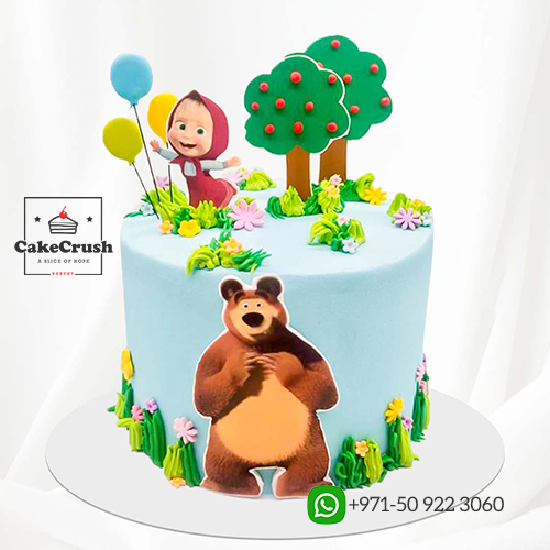 MASHA AND THE BEAR THEME CAKE in dubai