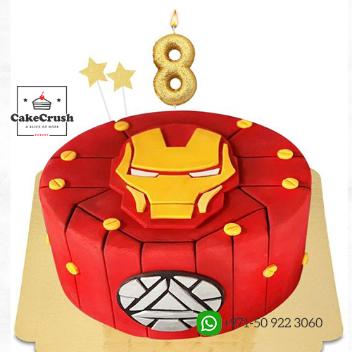 Iron Man Fondant Cake
