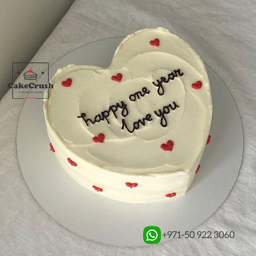 Happy One Year Together Cake