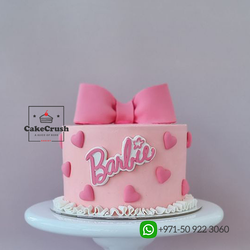 Pink Barbie Theme Cake in dubai