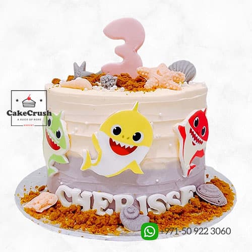 Baby Shark Theme Cake 1