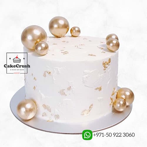 Golden Luxe Ball Cake
