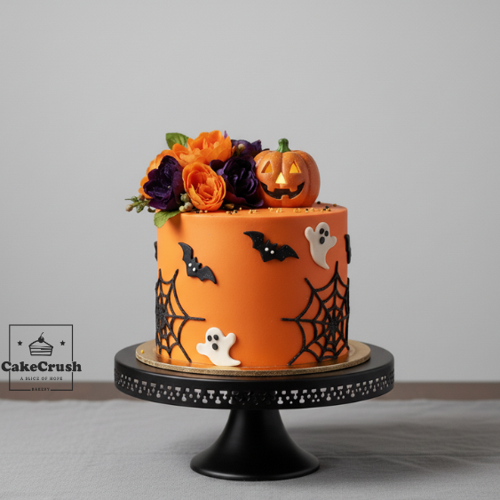 Hallow's Web Pumpkin Torte in dubai
