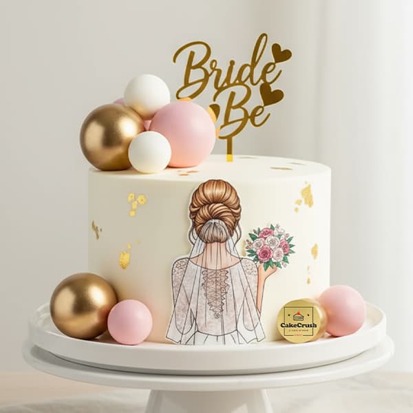 Bride to Be White Cake