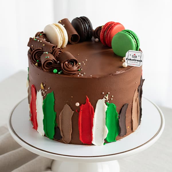The Chocolate Macaron emirati Cake in dubai