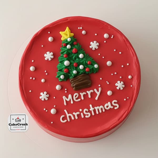 The Merry Red Christmas Cake