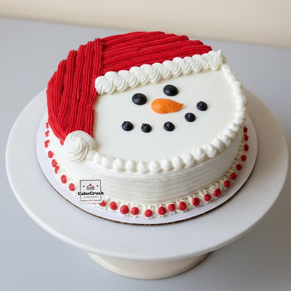 The Jolly Snowman Christmas Cake