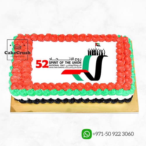 UAE NATIONAL DAY PHOTO CAKE in dubai