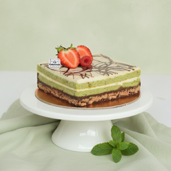 Signature Pistachio Cacao Cake in dubai